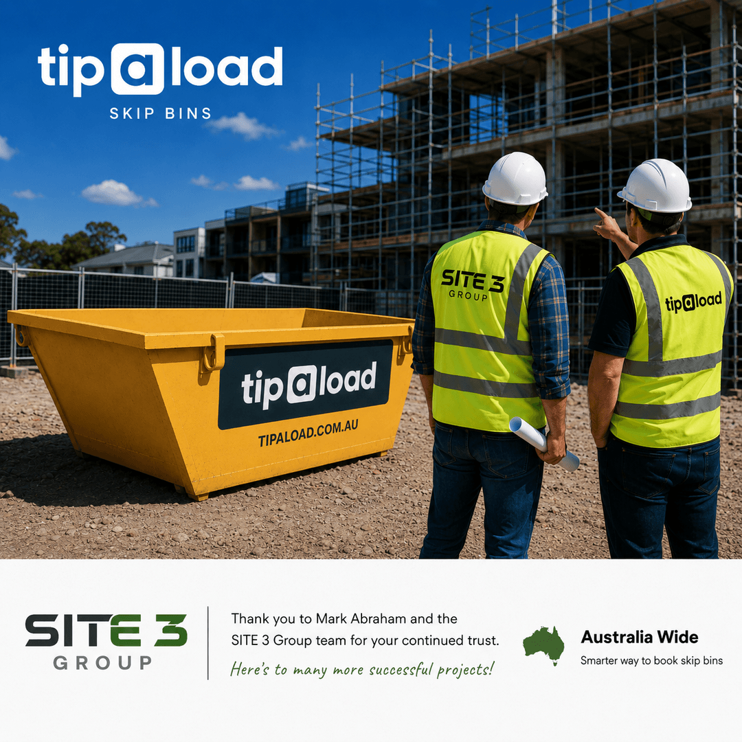 Site 3 Group Books Skip Bins Across NSW with Tipaload