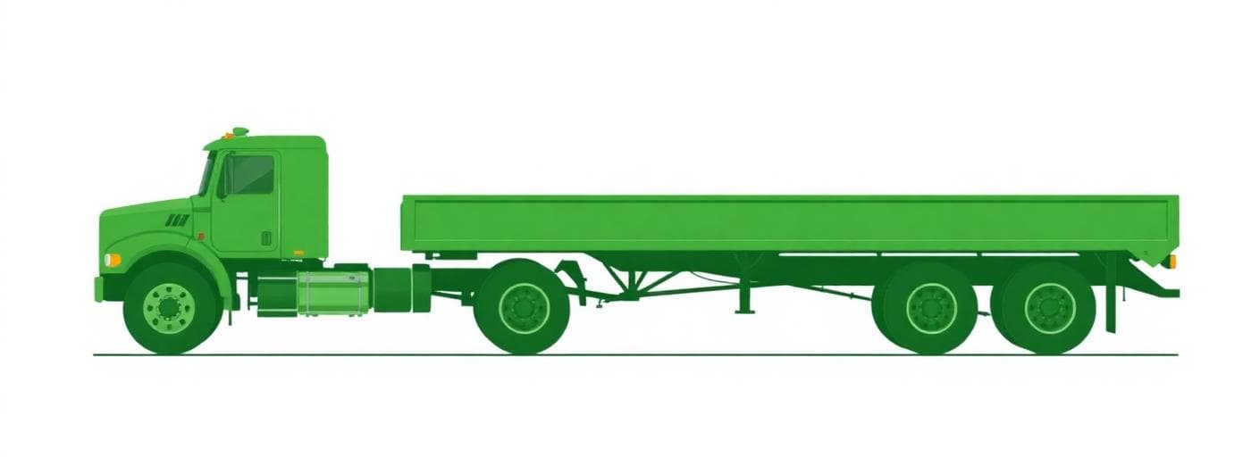 Heavy truck and dog haulage configuration