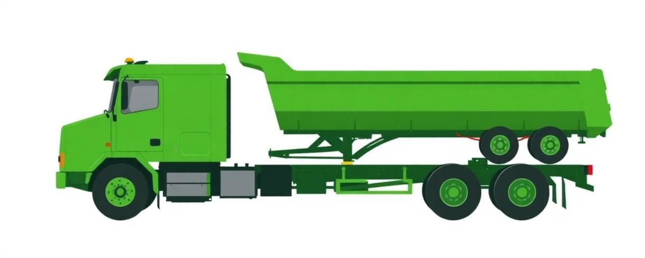 Truck and dog tipper combination