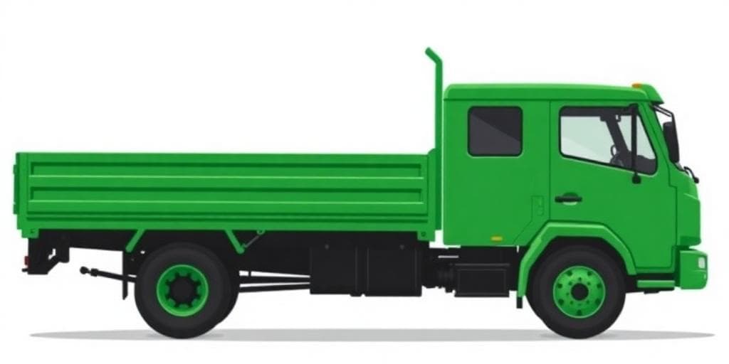 Small single-axle tipper truck