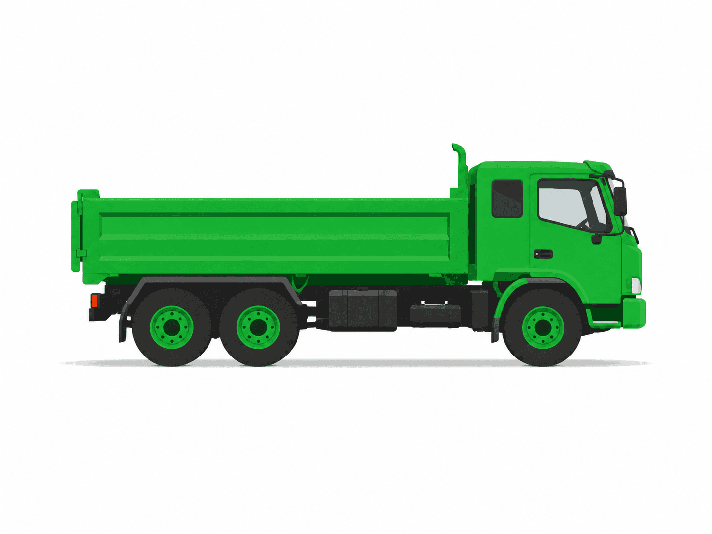 Bogie-drive 6x4 tipper truck