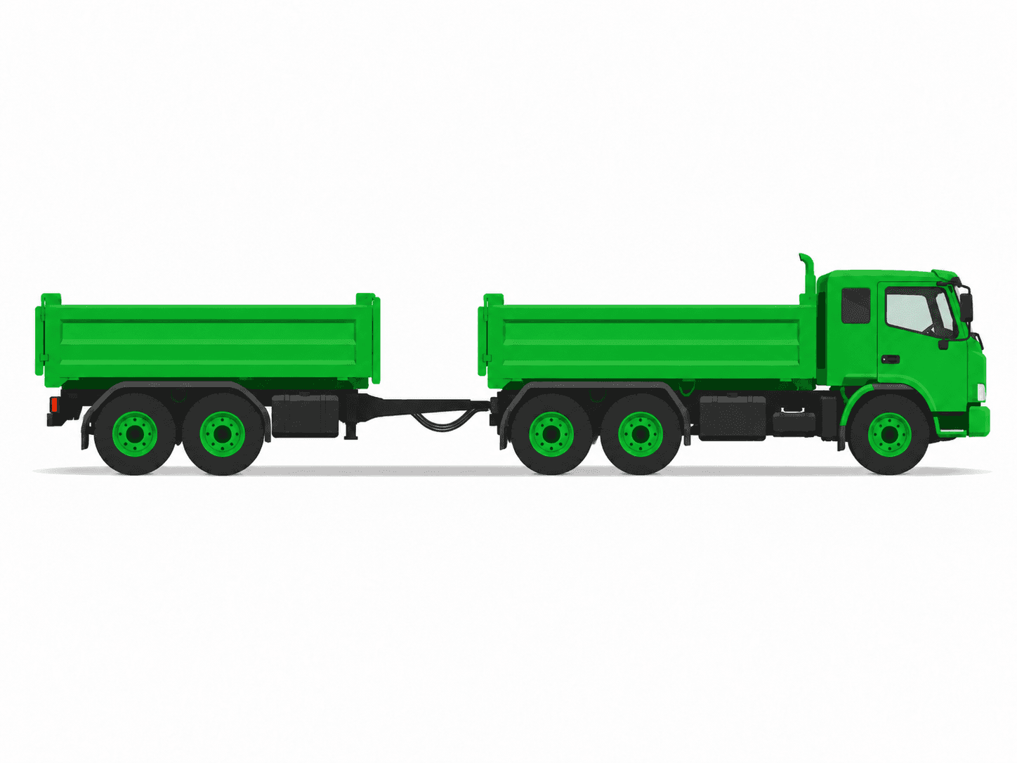 Truck and dog tipper combination
