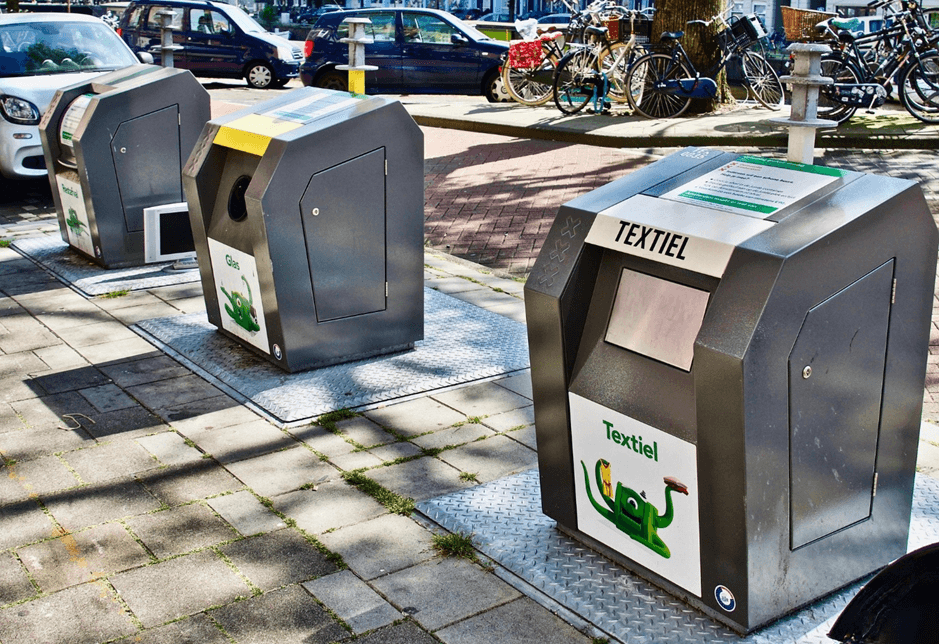 Recycling bins for sustainable waste disposal in Abbotsford