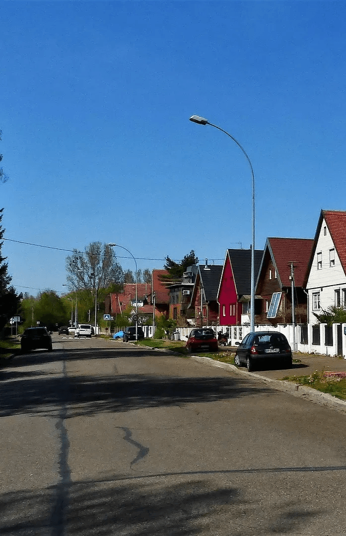Residential street in Arncliffe showing diverse housing types
