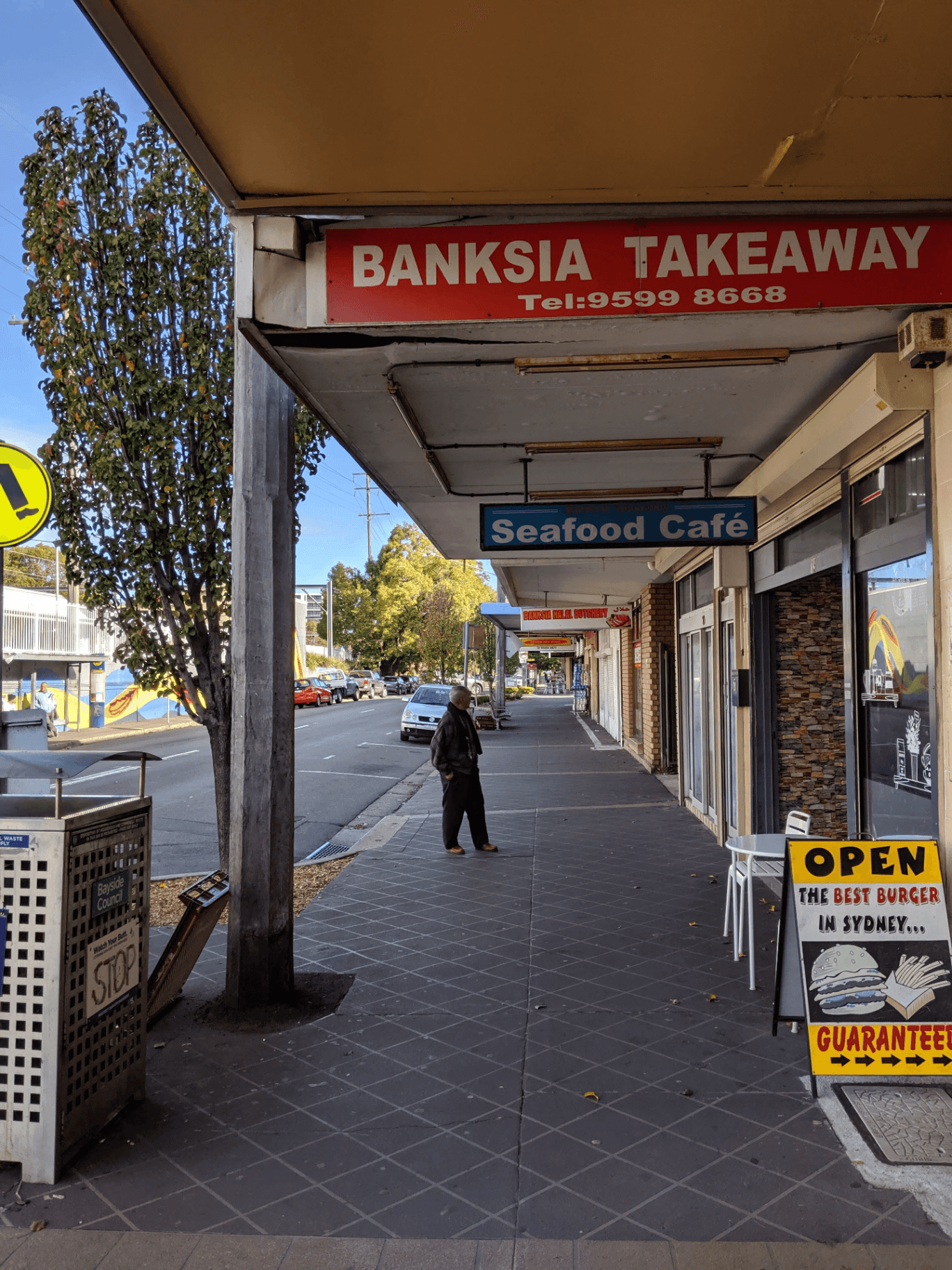Residential street in Banksia showing diverse housing types