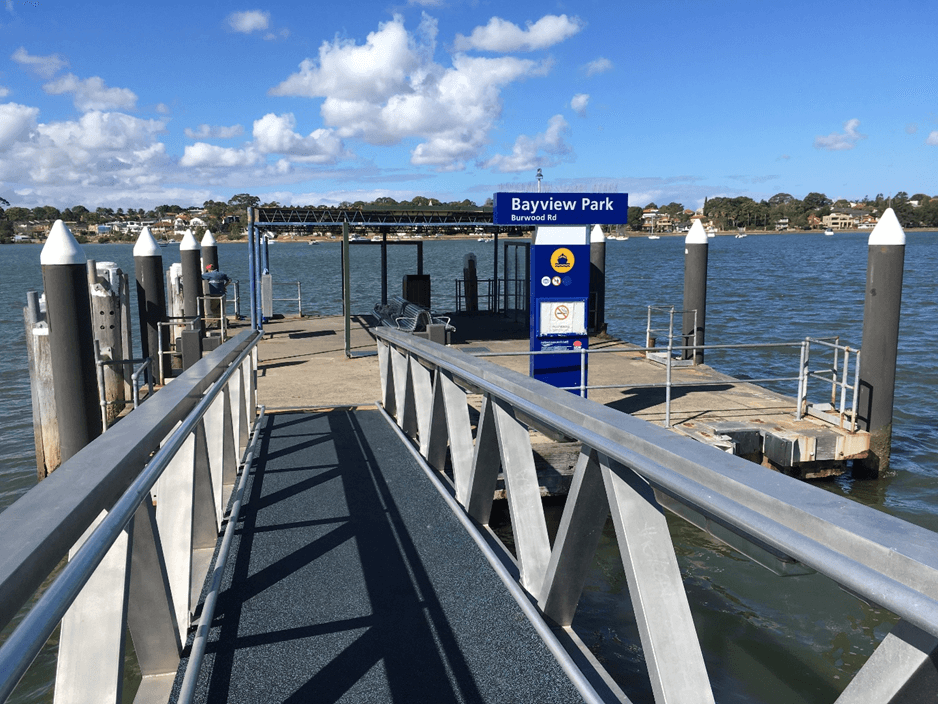 Bayview Park ferry wharf in Concord