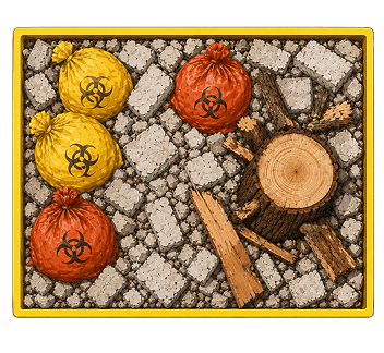 Single grouped photo of extra items