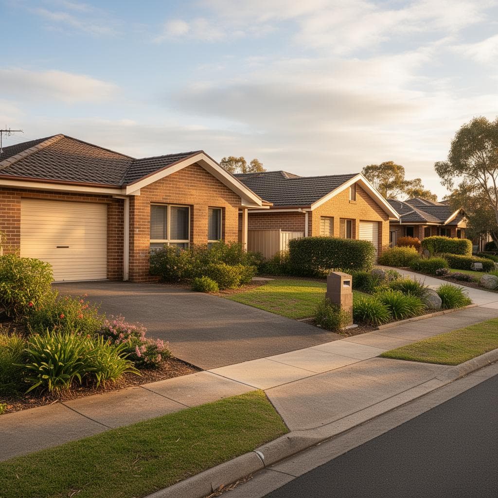 Residential area in Oakhurst, Western Sydney