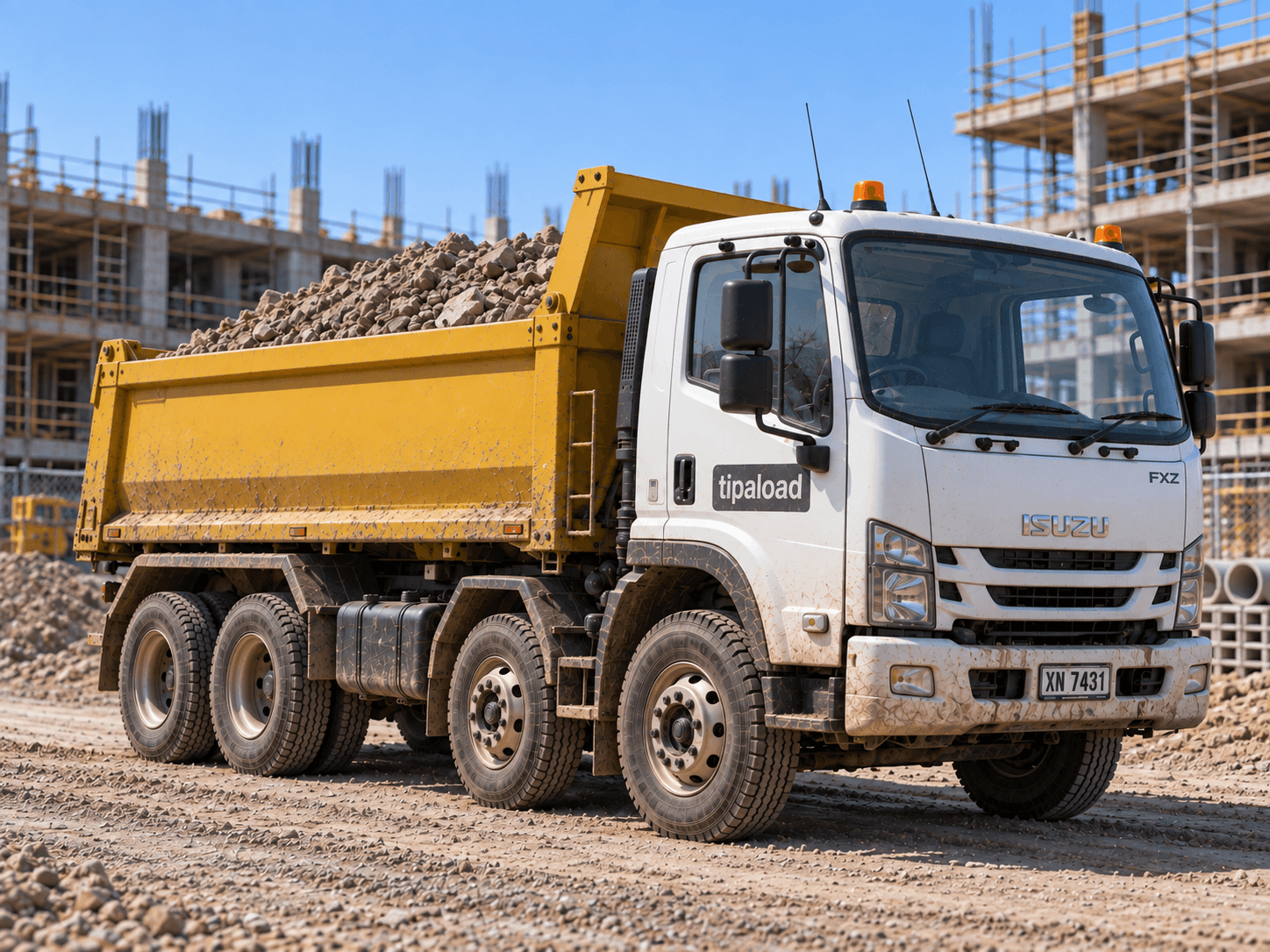 8 wheeler rigid tipper truck for hire in Sydney