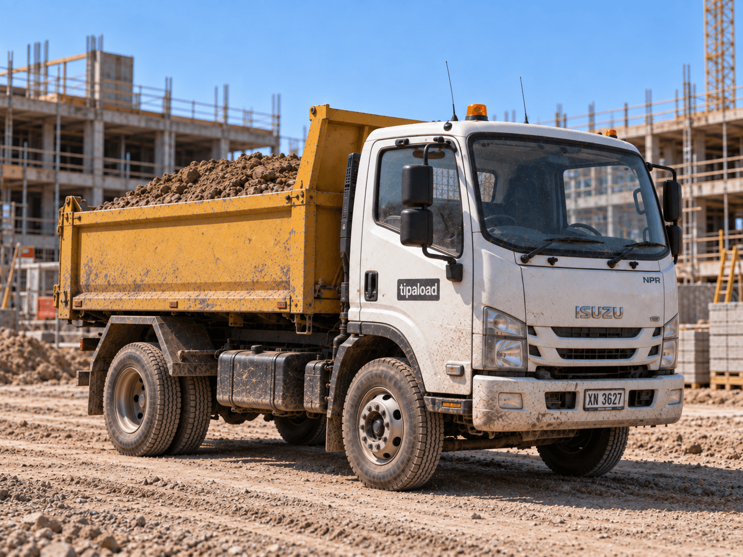 Small rigid tipper truck for tight-access jobs